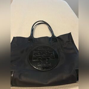 Tory Burch Black Nylon Tote Bag